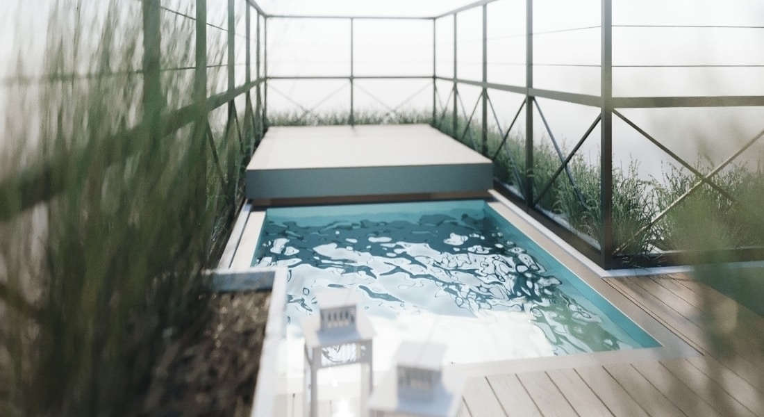 H2O piscine in acciaio | progetto Roma