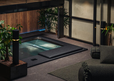 Hot tub in the home for dreamlike relaxation